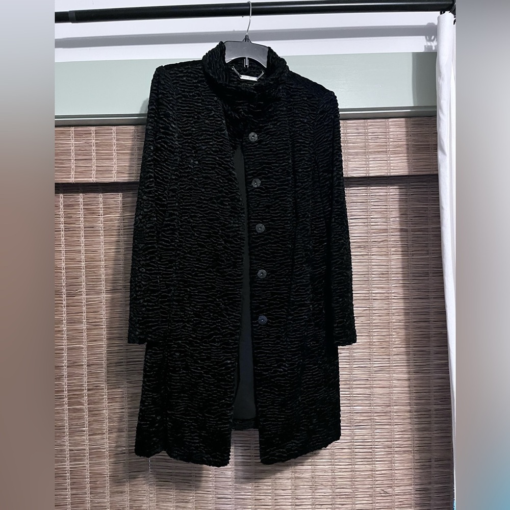 White House Black Market Faux Persian Lamb Coat